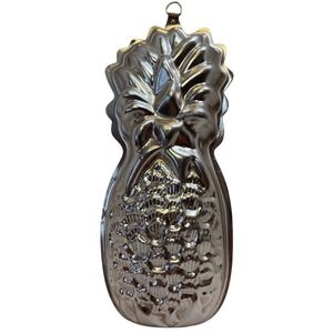 Vintage Pineapple Pink Copper Gelatin Mold 11.5" x 5" x‎ 2" Retro Kitchen Wall